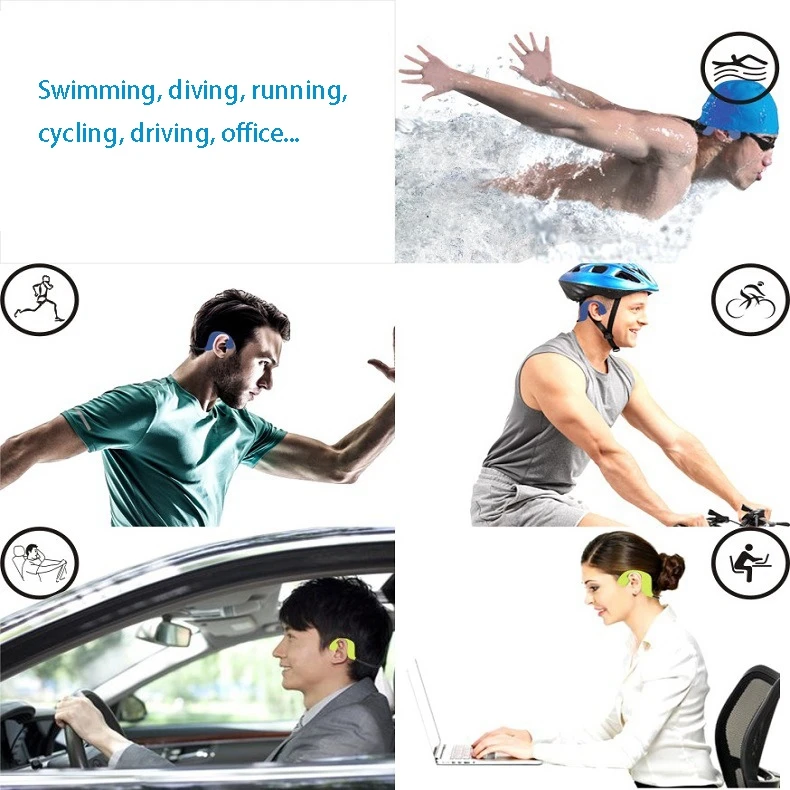 

Y8 Headphones Sports Diving Bluetooth Headphones Waterproof Mp3(32G)