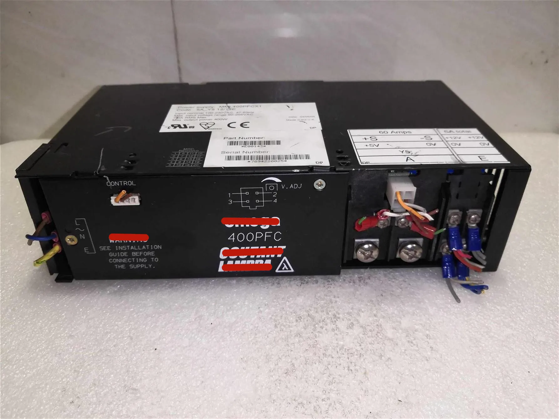 

400PFC MML400PFCX1 LAMBDA COSLE 5A _ Y5 12/12E