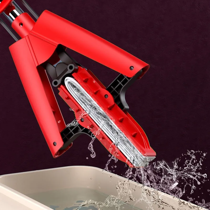 

Squeeze Mop Collodion Foldable Water Free Hand Washing Cotton Head Replace Home Tiles Wood Household Cleaning Mopping