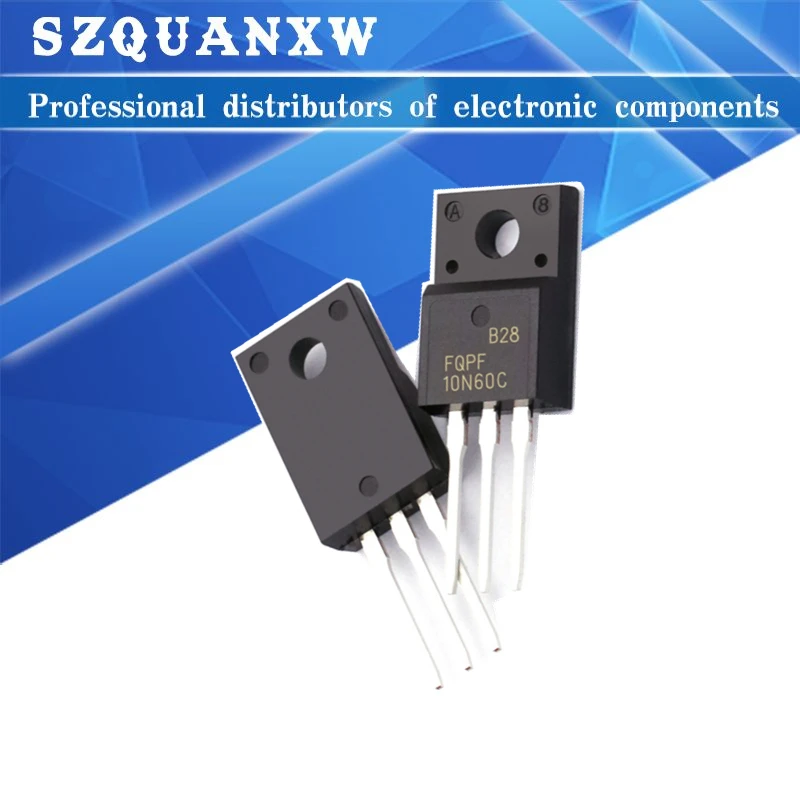 

10pcs/lot FQPF10N60C TO-220F 10N60C 10N60 TO220 FQPF10N60 MOSFET transistor
