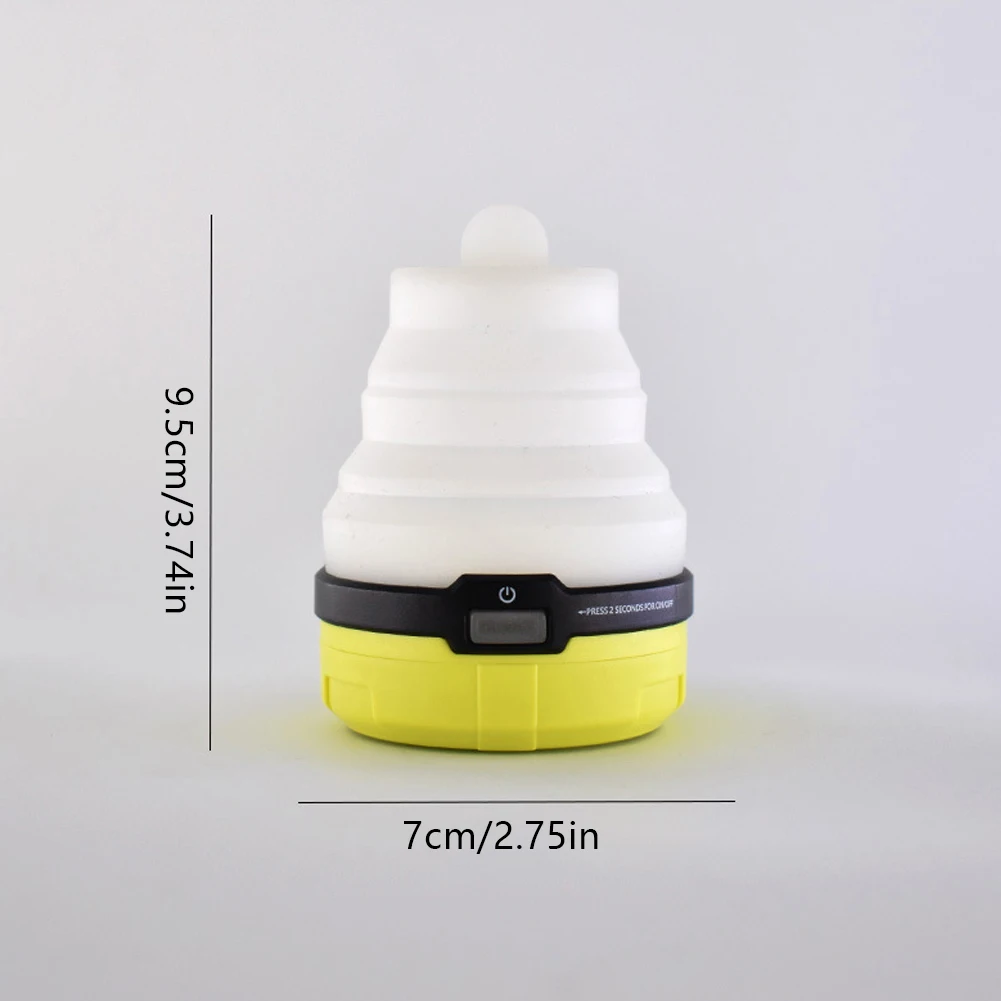 

Foldable Camping Light LED Colorful Night Lamp Rechargeable ABS And Silicone Light For Tent IPX4 Durable Waterproof Folded