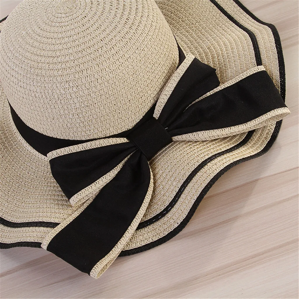 

Women Beach Straw Hat Jazz Sunshade Fedora Hat Gangster Cap caps for Women casquette homme baseball cap
