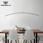 Современный светодиодный линия подвесной светильник с Кухня подвесной светильник ресторан домашний декор Кофе магазина бар светильник Fixturs Luminaria подвесной светильник