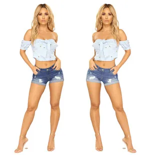 

KALENMOS Denim Jeans Women Stretch Skinny Ripped Hole Bodycon Slim Low Waist Jegging Leisure Sexy Trousers Shorts Streetwear
