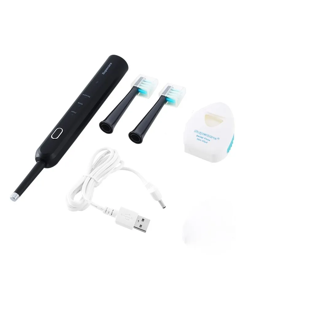 

Sonic Electric Toothbrush USB Fast Rechargeable Waterproof Ultrasonic Automatic Tooth Brush With 2 Brush Heads free shipping