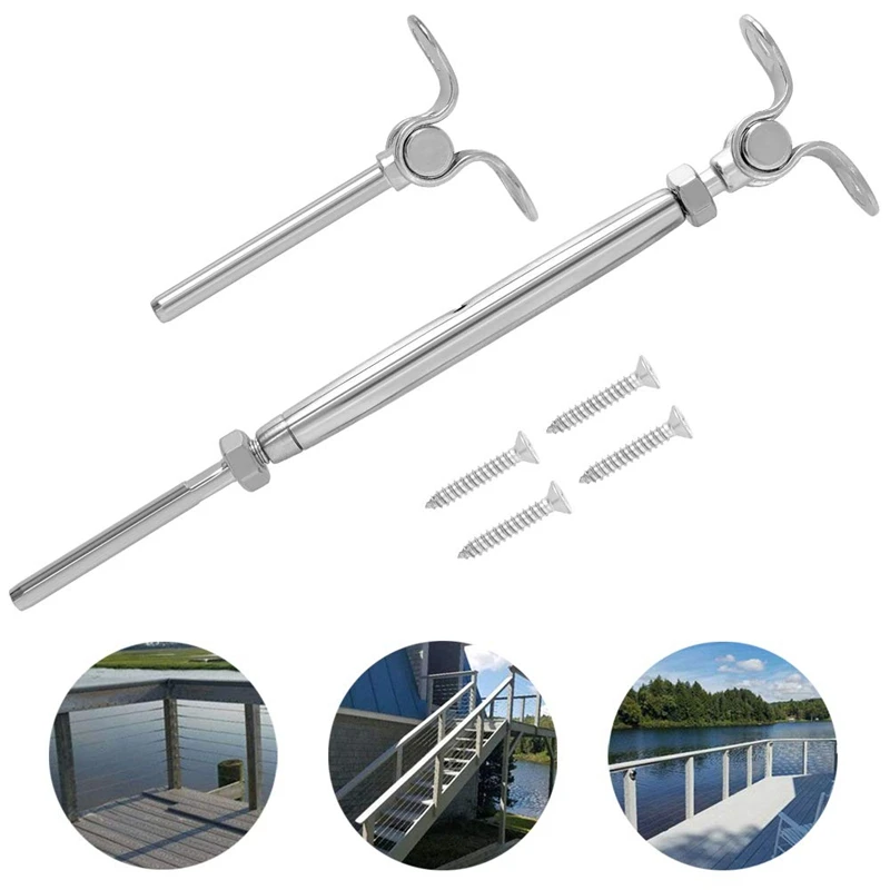 Промо акция! 5 наборов из Нержавеющая сталь палуба переключения натяжители для