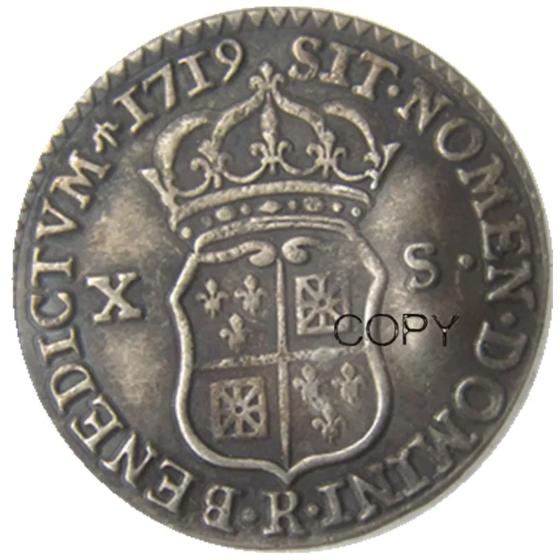 

France 1719 Silver Plated Copy Coins