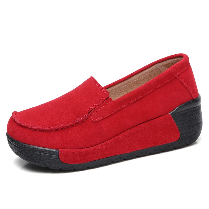 Лидер продаж Осенняя женская повседневная обувь замшевые кожаные кроссовки на