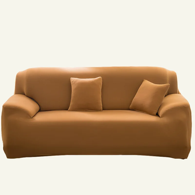 

Stretch Magic Sofa Cover Grey Cotton Elastic Armchair Living Room Bed Corner Furniture Seat Sofabezug Home Textile BY50SF