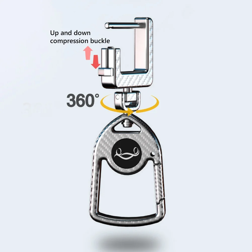 Модный металлический брелок для ключей Серебряный Цвет с инкрустацией