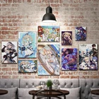 Постер Genshin Impact, серия игр HD, картина, домашний декор, Настенная картина для спальни, Сексуальная японская аниме-картина для девочек