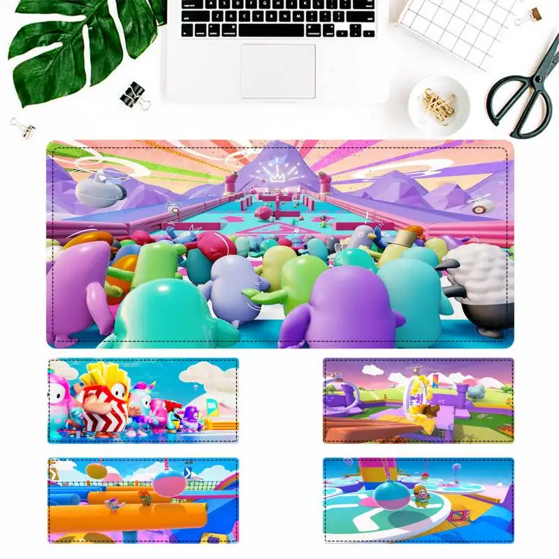

Trendy Fall Guys Gaming Mouse Pad Gaming MousePad Large Big Mouse Mat Desktop Mat Computer Mouse pad For Overwatch