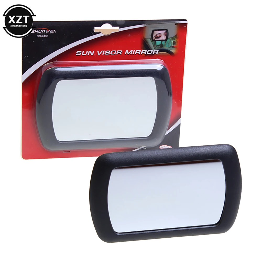 

Clip On Car Sun Visor Mirror Makeup Sun-shading Cosmetic Mirror For Automobile Make Up Portable Automobile Mirrors