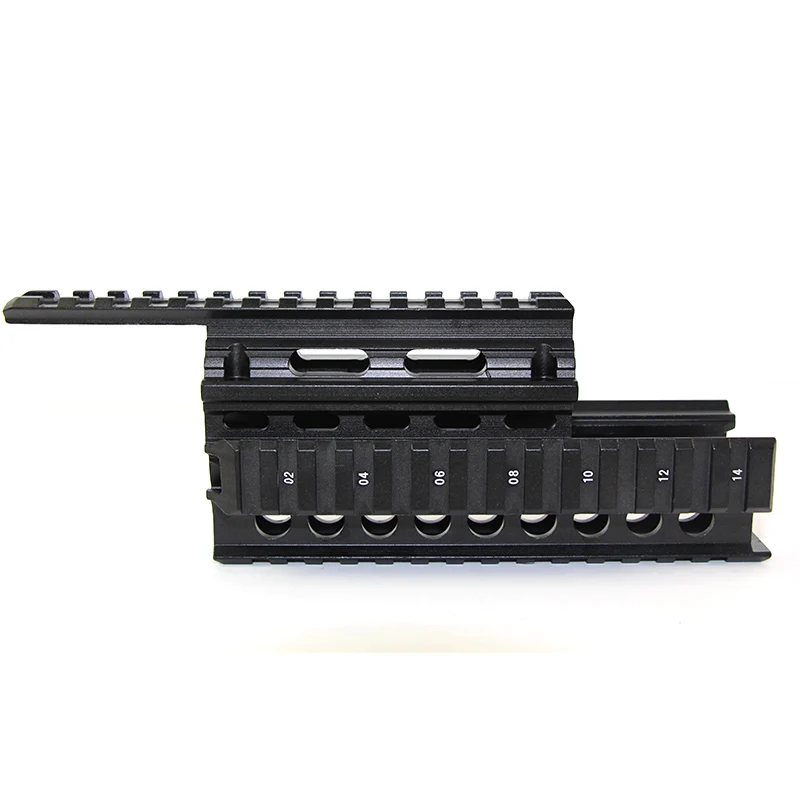 Quad Rail Mount Handguard 20 мм Пикатинни прицел боковой светильник крепление для AK47 74 AKS AKM