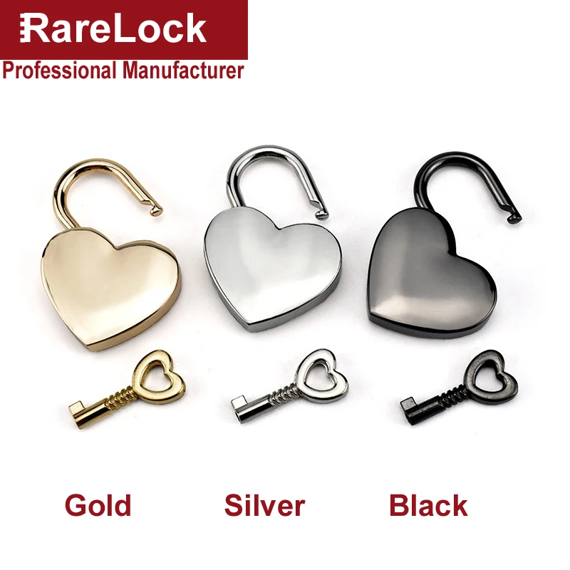 Rarelock любовь медальон замок 3 цвета замок для женщин девушка сумки рюкзак шкатулка DIY MMS510 ii