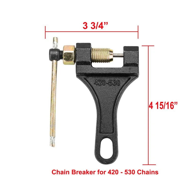 420 Motorcycle Chain - Standard Roller 132 Link + Breaker for 110Cc 125Cc Dirt Pit Bike Atv Quad Go Kart Scooter | Автомобили и