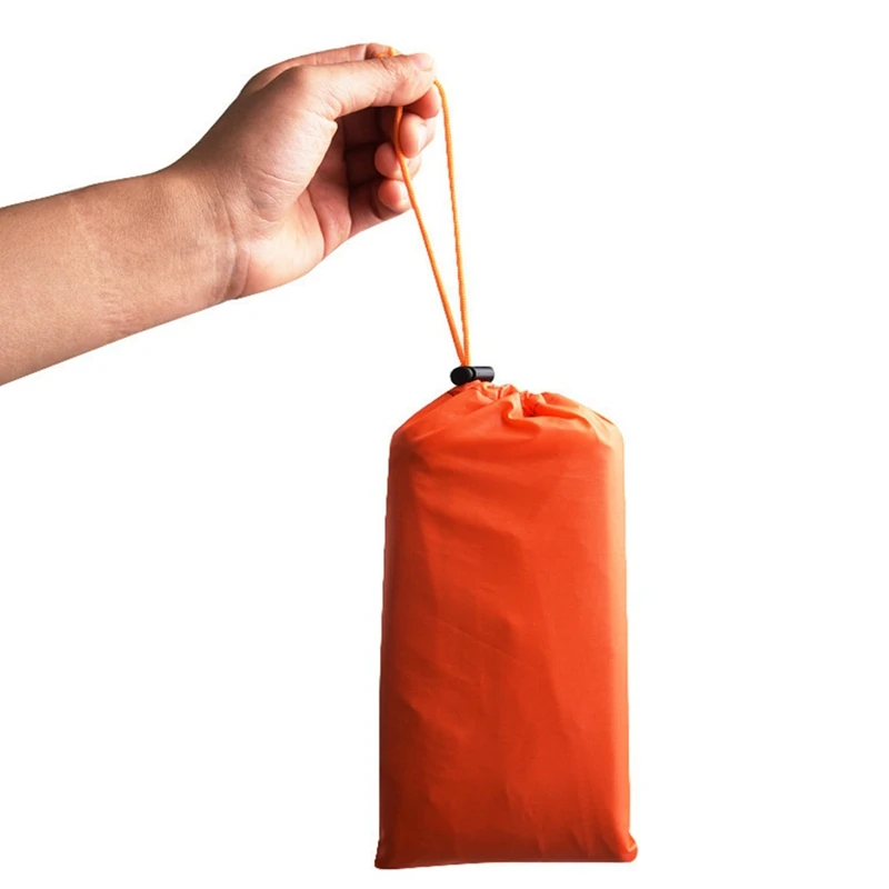 

2 PCS Emergency Blanket with Compression Sack Portable Lightweight Sleeping Bag for Camping Travel Hiking Backpacking