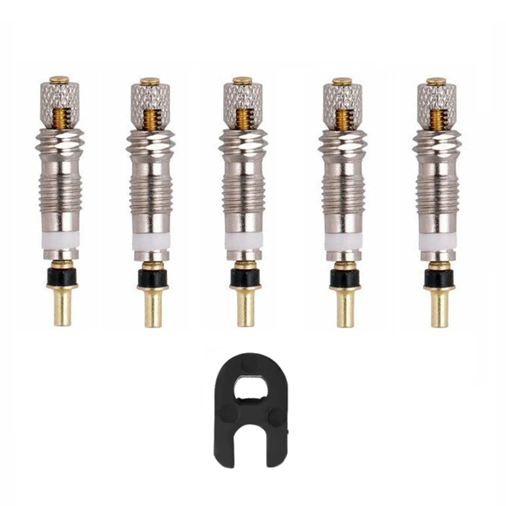 

Lightweight Valve Cores with Tool Brass French Presta MTB Road Bike Repair Parts Easily Installation Personal Bicycle Parts
