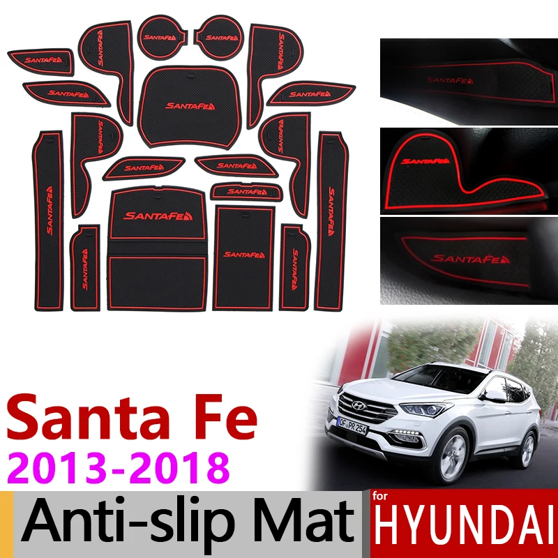 Противоскользящий резиновый подстаканник для Hyundai Santa Fe 2013 2014 2015 2016 2017 2018 DM Maxcruz Grand