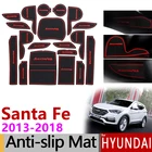 Противоскользящий резиновый подстаканник для Hyundai Santa Fe 2013 2014 2015 2016 2017 2018 DM Maxcruz Grand SantaFe ix45, аксессуары