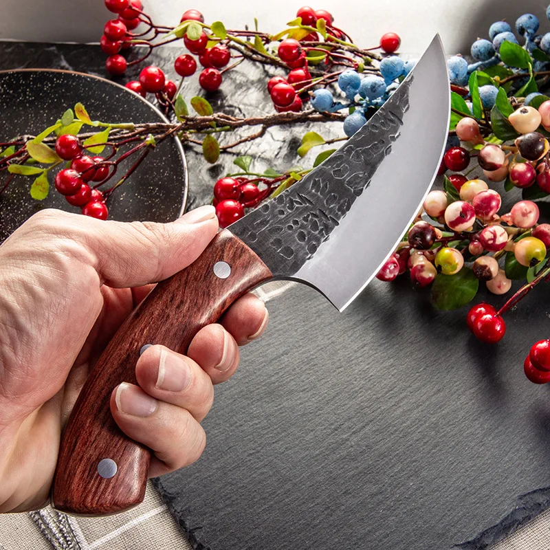 5 &quotкованый скрепляющий кухонный нож из нержавеющей стали для мяса рыбы мясника