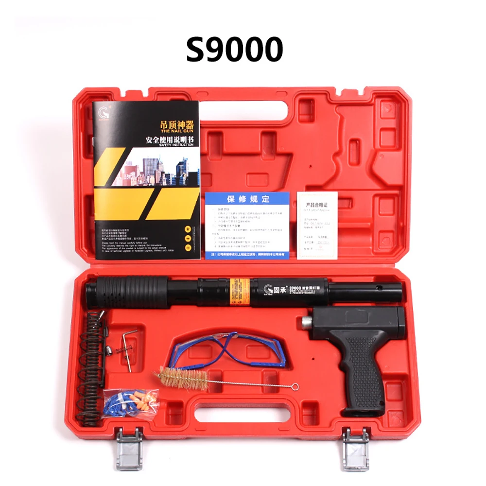 

Wall Anchor Wire Slotting Device Manual Ceiling Rivet Nail Gun Hardness Alloy Steel Woodworking Rivet Gun Renovation Team Tool