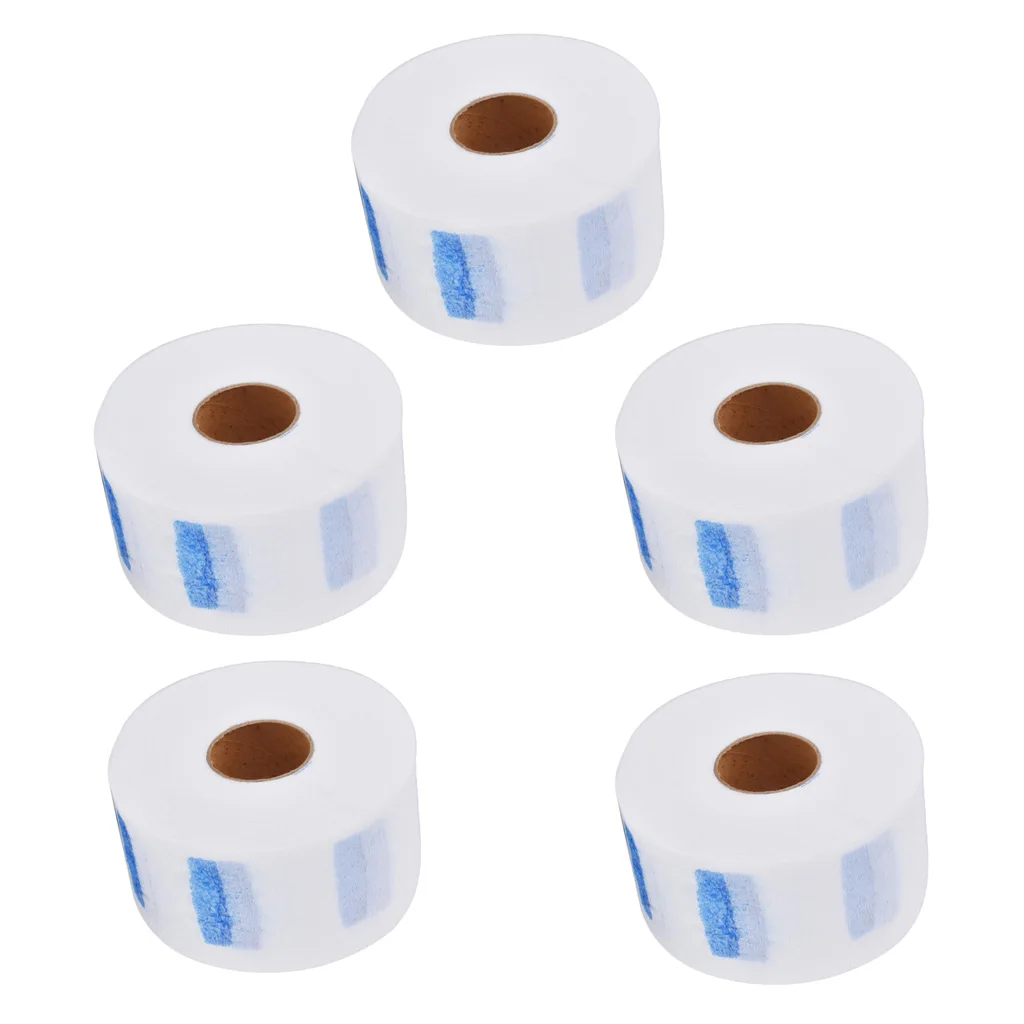 

5Rolls Stretchy Disposable Neck Paper Strips Barber Tools for Salon Hairdressing