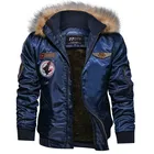 Брендовая куртка-бомбер для мужчин, европейские размеры, толстая флисовая зимняя куртка rmy в стиле милитари, мотоциклетная куртка, Мужская куртка-пилот, верхняя одежда в стиле карго