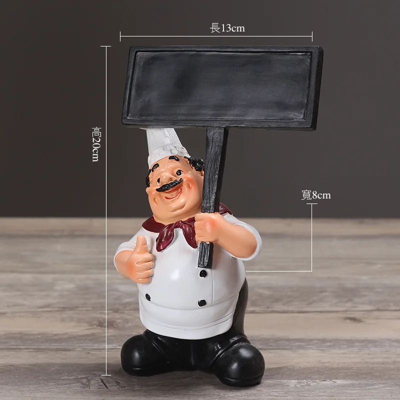 

American country creative character chef decoration western restaurant hotel wine cabinet cafe dessert shop decoration