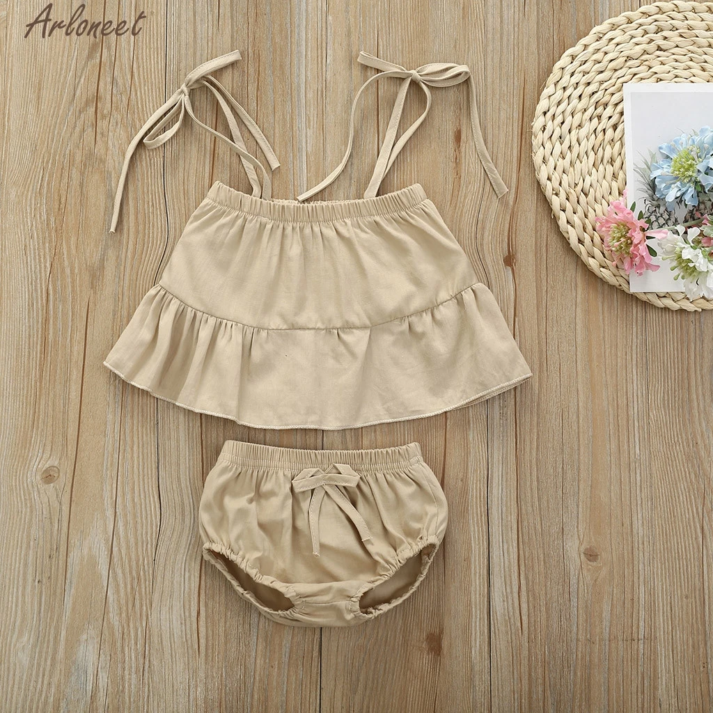 Одежда для маленьких девочек футболка с длинными рукавами топ + джинсовые штаны 1