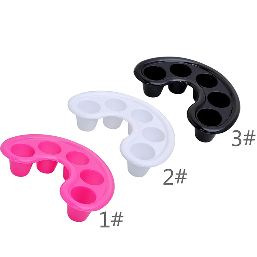 

Nail Art Tips Soak Bowl Tray Manicure Soaking Tray Finger Tips Soak Bowl, Five Fingers Soften Dead Skin Soaking Tool