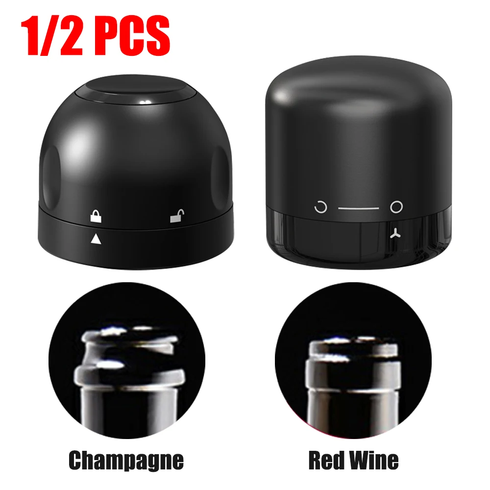 

Vacuum Wine Bottle Stoppers Red Wine Champagne Bottle Cap Set Leak-proof Retain Freshness Wine Bottle Plug Wine Accessories