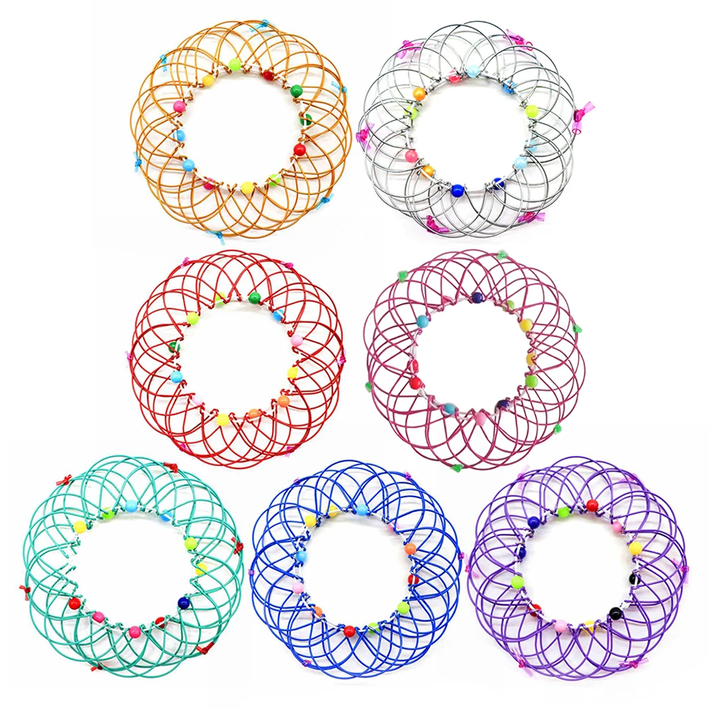 

2021 New Mandala Decompression Toy Variety Flower Basket Thirty-Six Variable Mild Steel Shape Hoop Children's Puzzle Toy