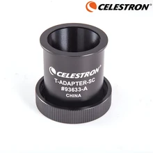 Celestron Telescope SCT T-adapter for All Schmidt-Cassegrains.Threads Onto Rear Cell. 5SE 6SE 8SE C5/C8/C9.25/C11/C14