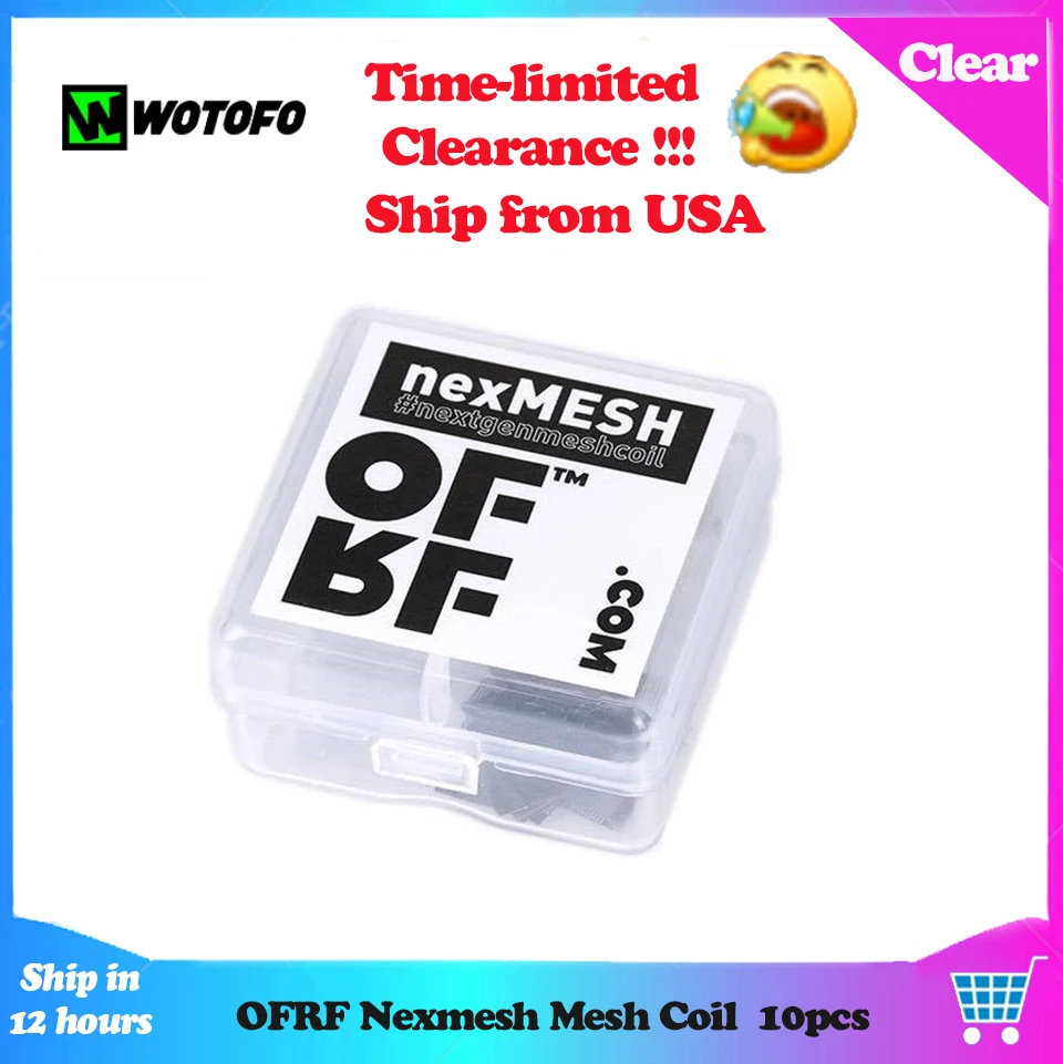 Распродажа 10 шт. OFRF Nexmesh сетка катушка RDA сменные катушки 0 13 Ом тройной плотности A1