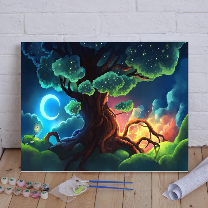 Набор для рисования по номерам на холсте с рамкой|Картины номерам| |