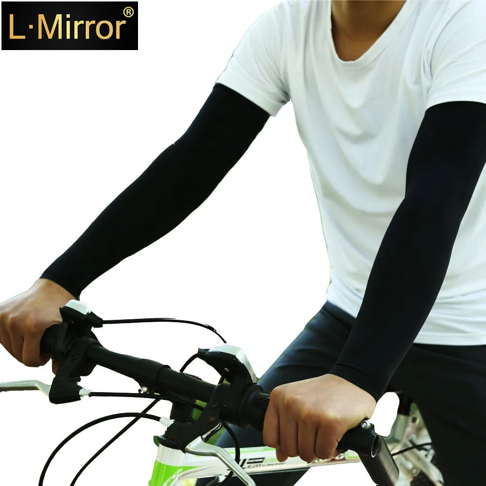 L.Mirror 1 пара модных охлаждающих рукавов с УФ защитой для мужчин и женщин. Идеальная