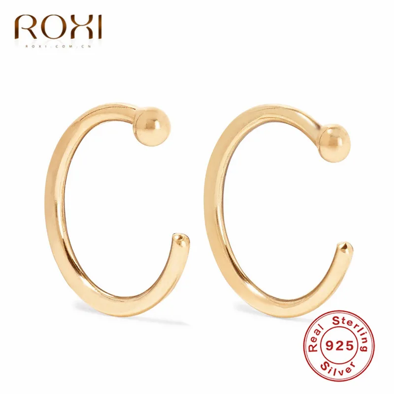 Женские серьги гвоздики в горошек ROXI минималистичные хрящевая спираль Ювелирное