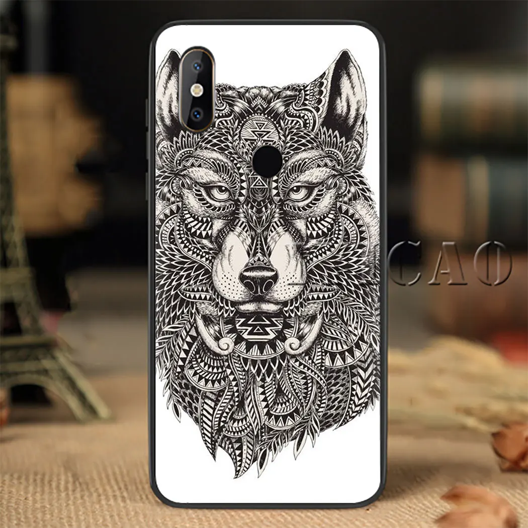 Волк чехлы для мобильного телефона из мягкого силикона с случай Redmi Примечание 4X5
