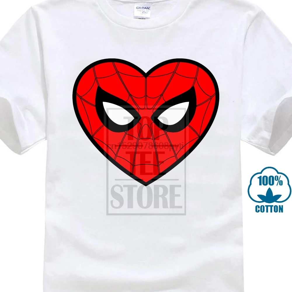 100% хлопок O шеи повседневная принтованная Футболка мужская футболка Человек паук