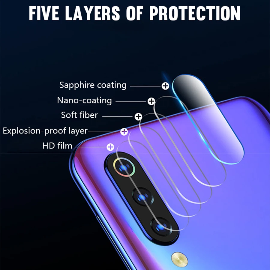 2.5D задняя камера Объектив Закаленное стекло для Xiaomi Mi 9 se объектив Защита экрана