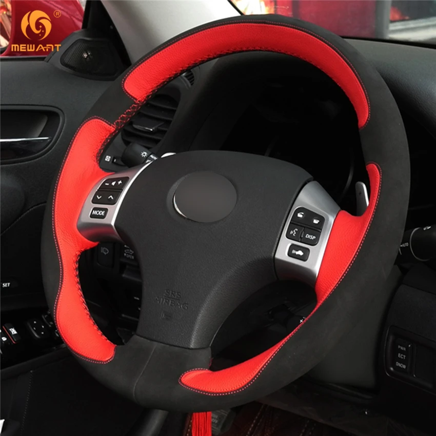 MEWANT красная кожа черная замша Ранняя для Lexus IS IS250 IS250C IS300 IS300C IS350 IS350C F SPORT 2005 2011|car