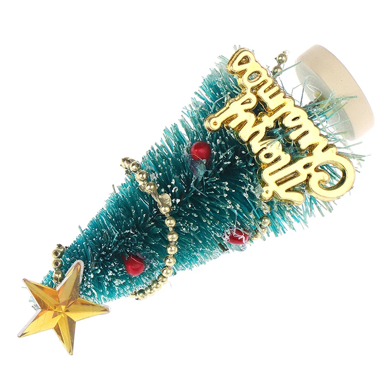 1: 12 кукольный домик миниатюрная Рождественская елка &quotСчастливого Рождества&quot