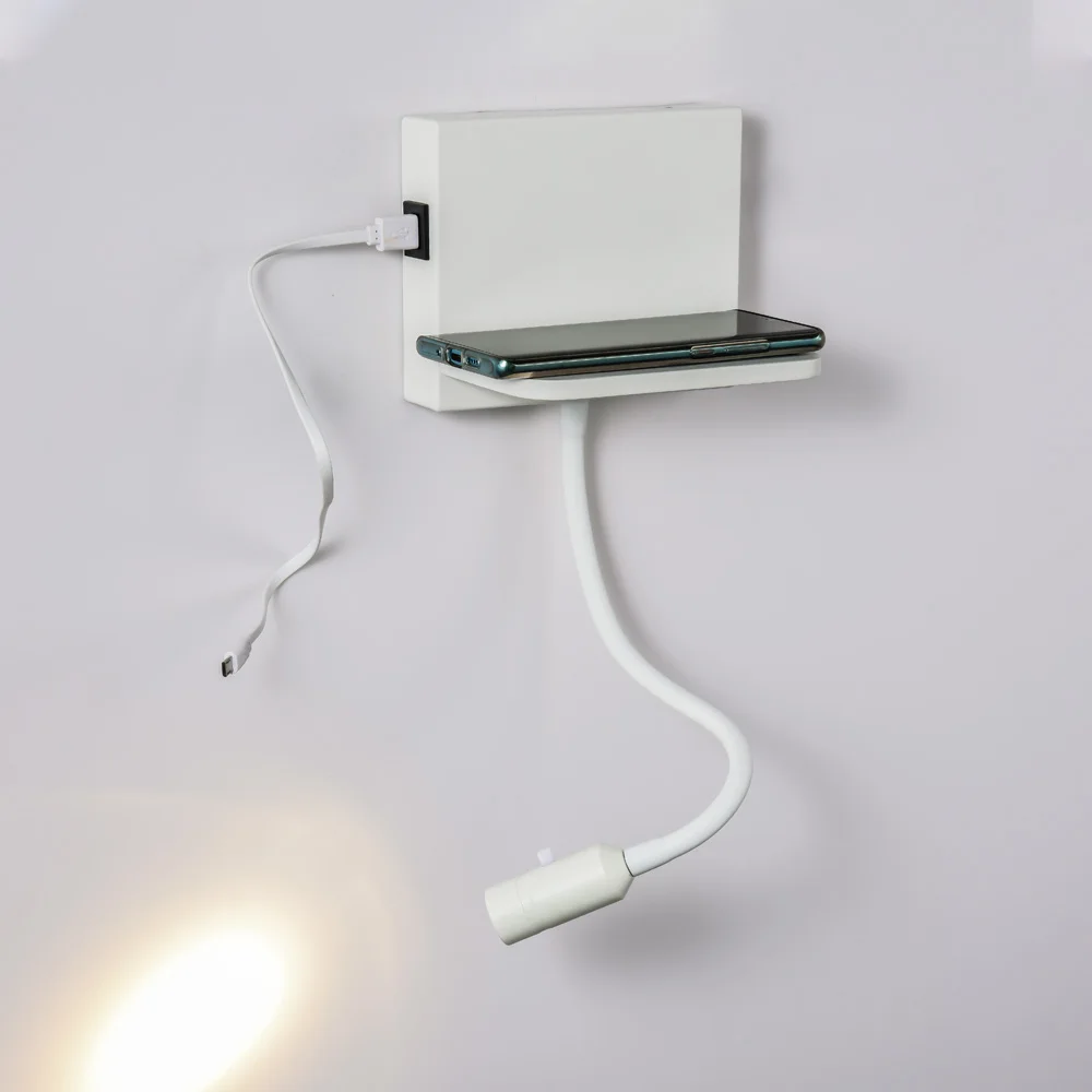Zerouno светодиодный бра настенный светильник светильники usb беспроводное зарядное