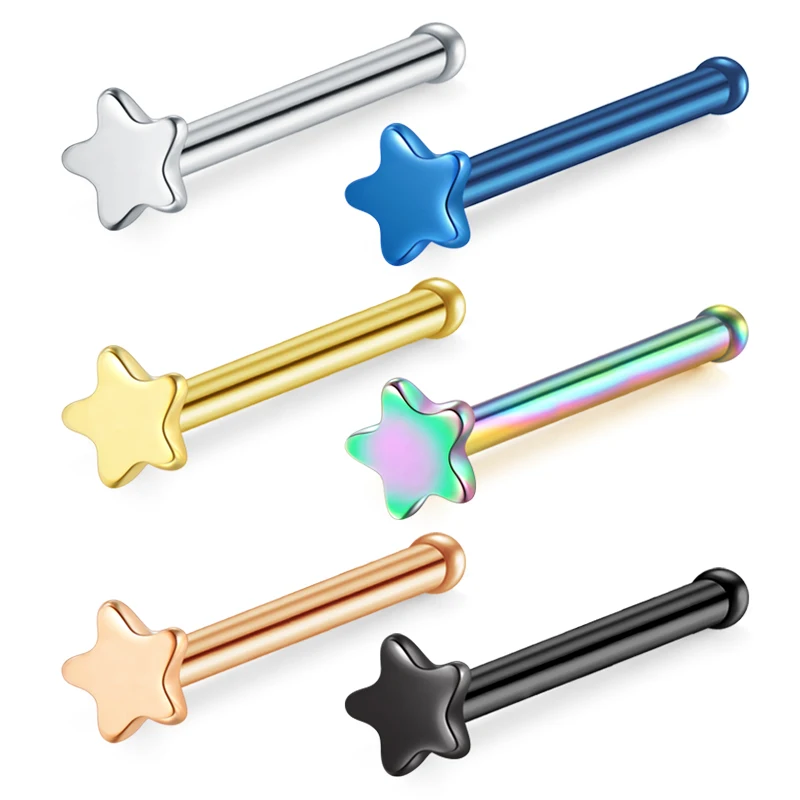 20 г хирургический стальной нос шпилька кости винты гвоздики пирсинг тела