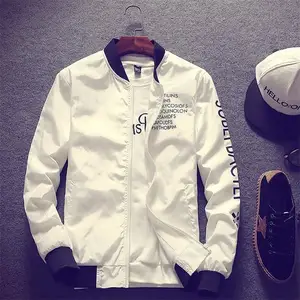 Мужская тонкая куртка-бомбер, куртка пилота, ветровка, пальто в Корейском стиле