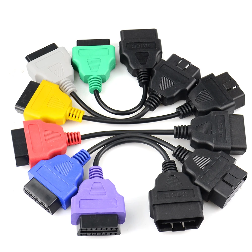 Профессиональный для FiatECUScan адаптер OBD OBD2 разъем ABS подушка безопасности obd2