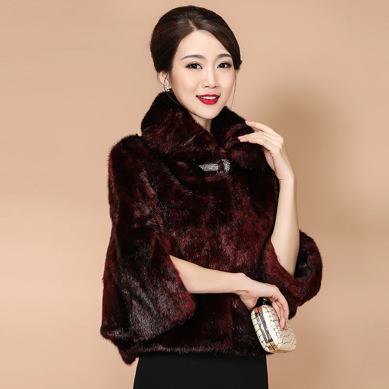 Пальто из искусственного меха короткое зимнее пальто женская куртка большого