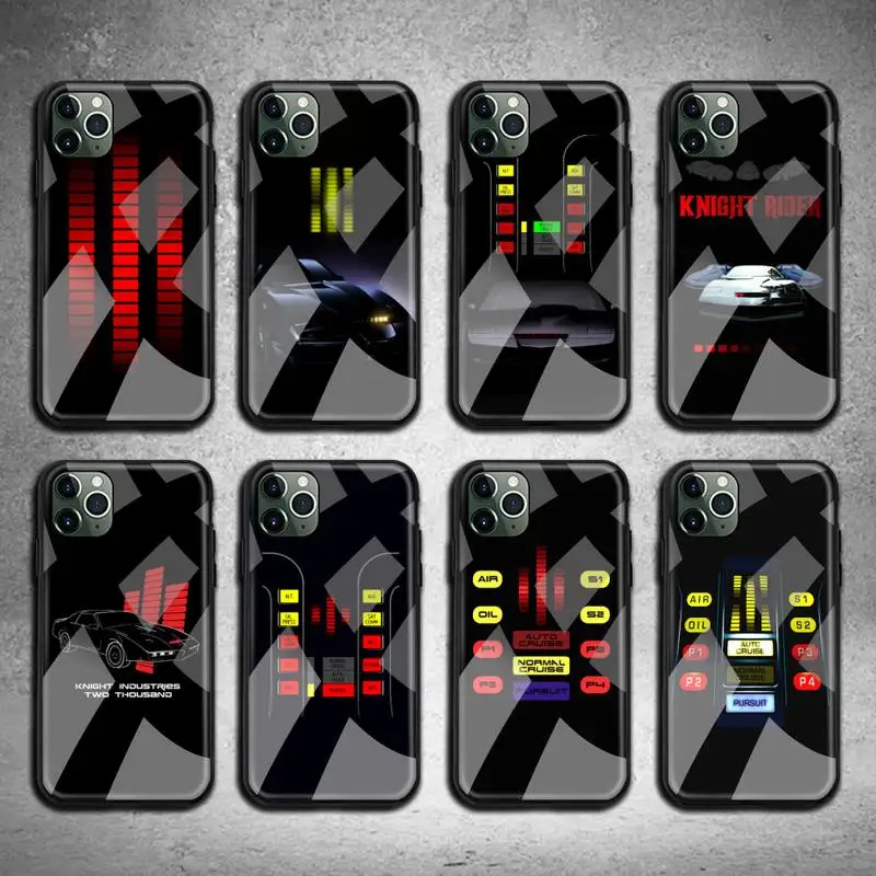 

Knight Rider KITT Car Dashboard Phone Case Tempered Glass For iPhone 13 12 11 Pro Mini XR XS MAX 8 X 7 6S 6 Plus SE 2020 cover