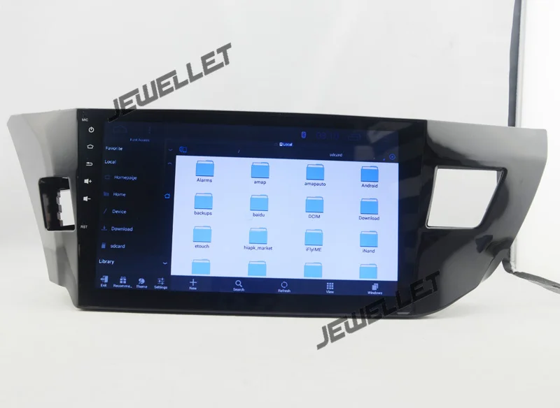10 1 "четырехъядерный 1024*600 HD экран Android Автомобильный gps Радио навигатор для Toyota